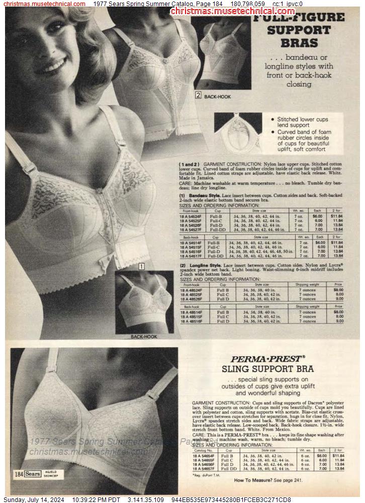 1977 Sears Spring Summer Catalog, Page 184