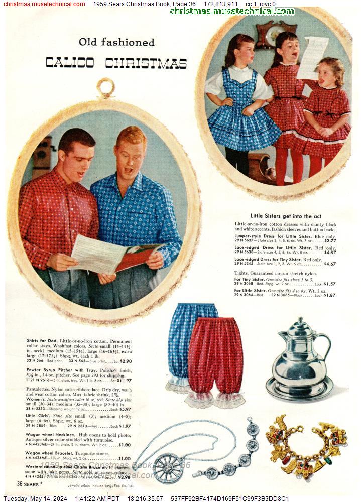 1959 Sears Christmas Book, Page 36