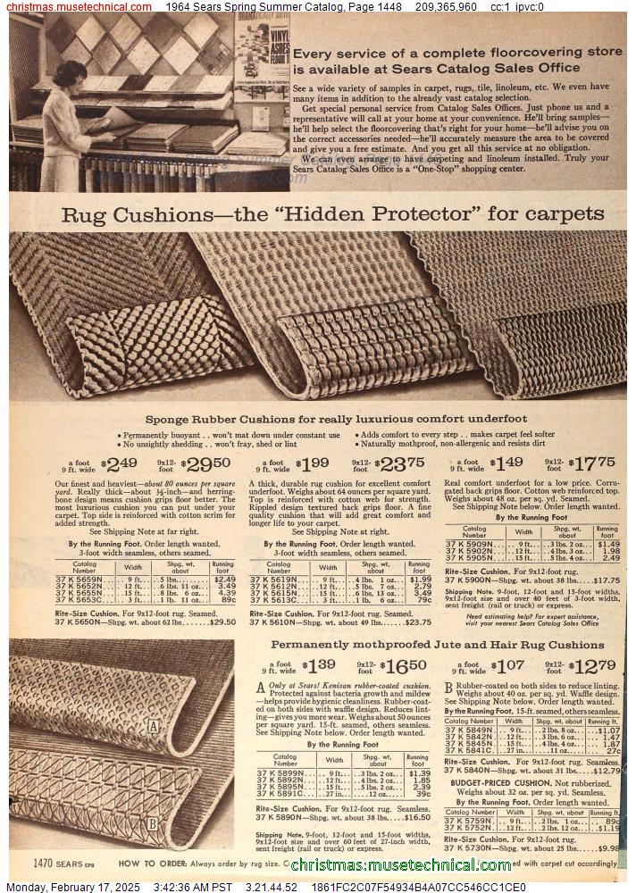 1964 Sears Spring Summer Catalog, Page 1448