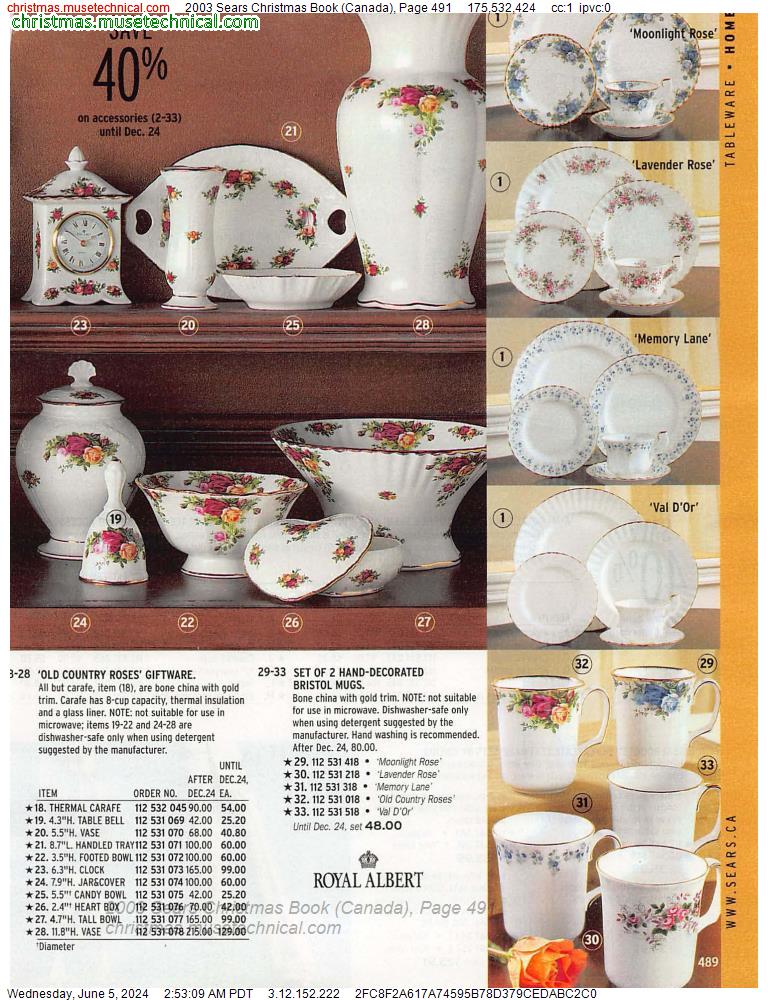 2003 Sears Christmas Book (Canada), Page 491