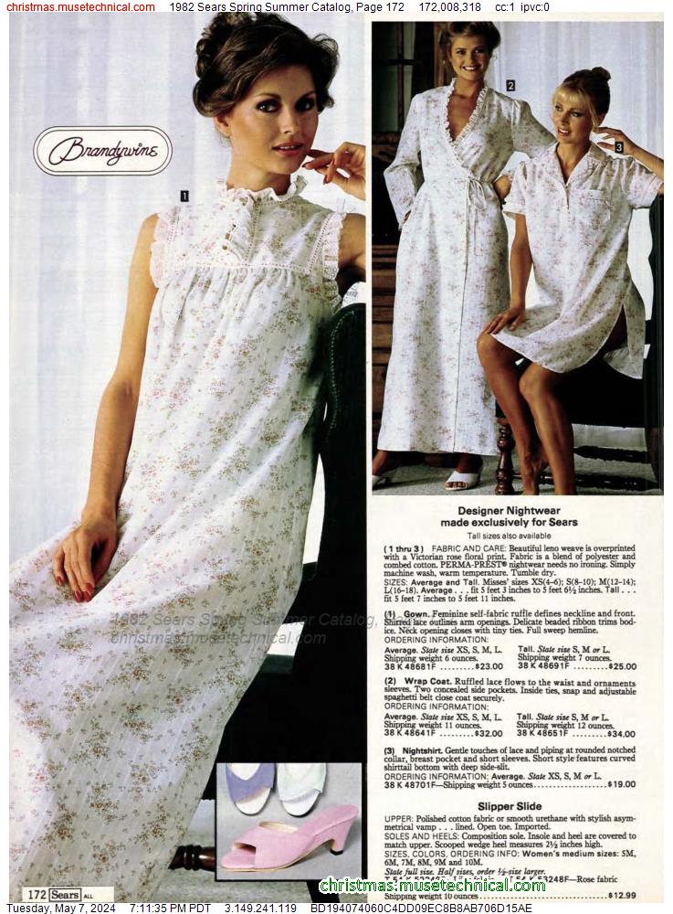 1982 Sears Spring Summer Catalog, Page 172