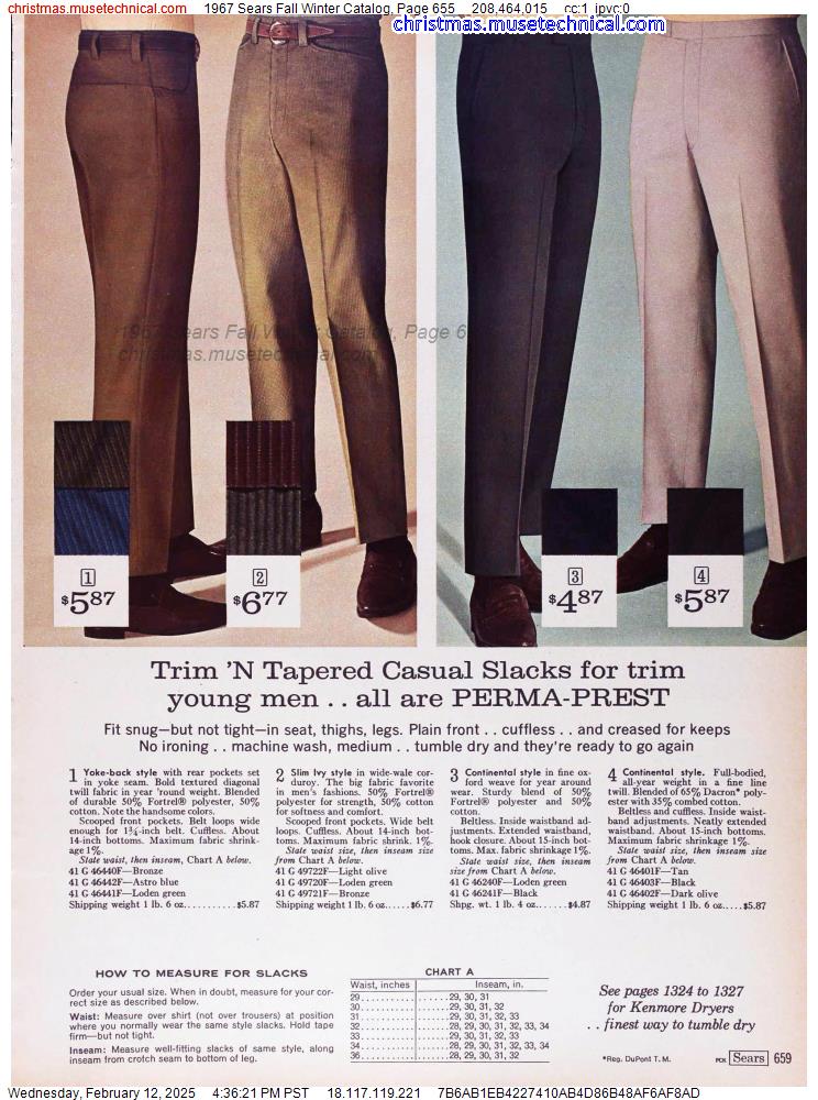 1967 Sears Fall Winter Catalog, Page 655