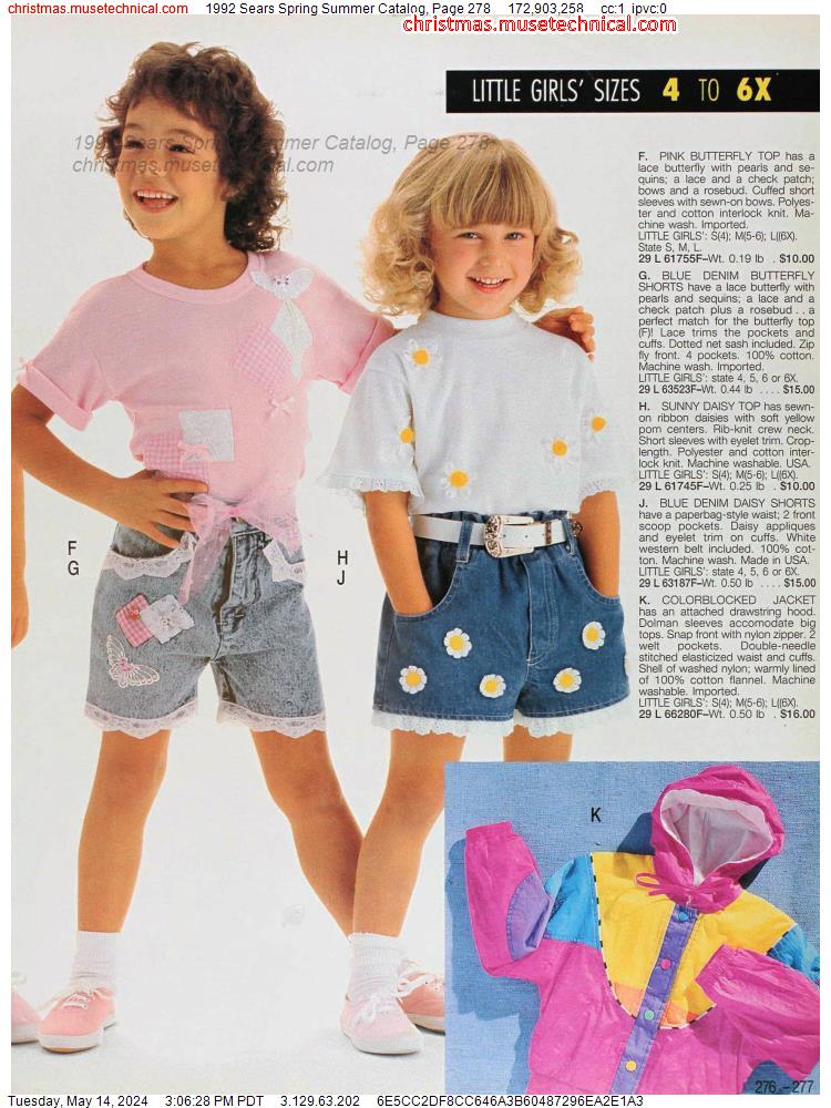 1992 Sears Spring Summer Catalog, Page 278 - Catalogs & Wishbooks