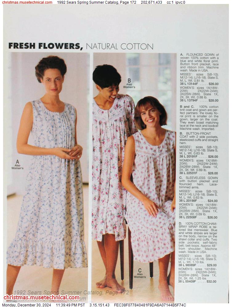 1992 Sears Spring Summer Catalog, Page 172