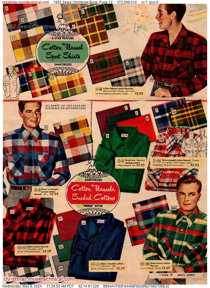 1952 Sears Christmas Book, Page 13