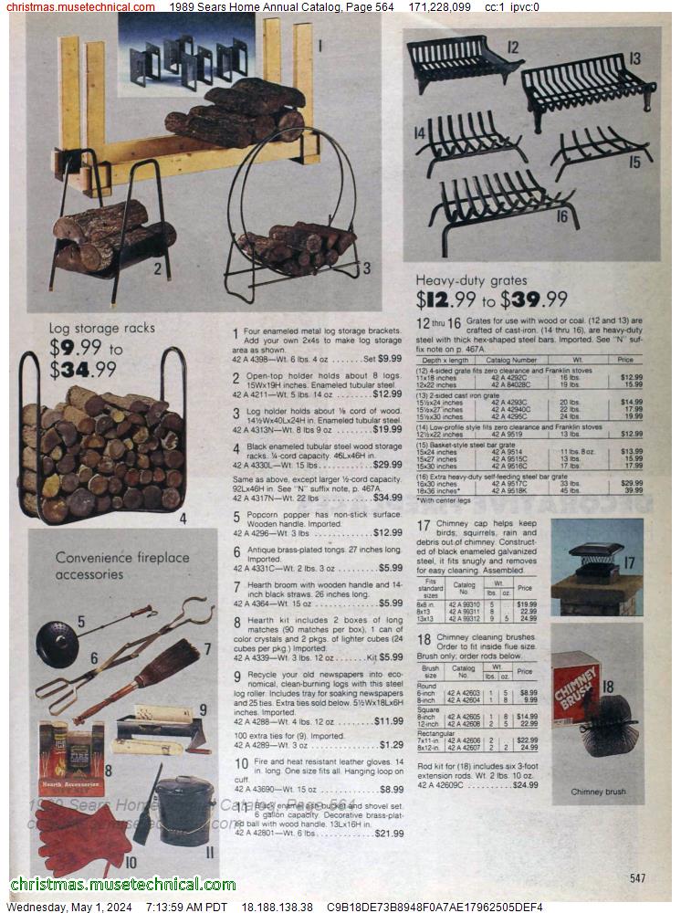 1989 Sears Home Annual Catalog, Page 564