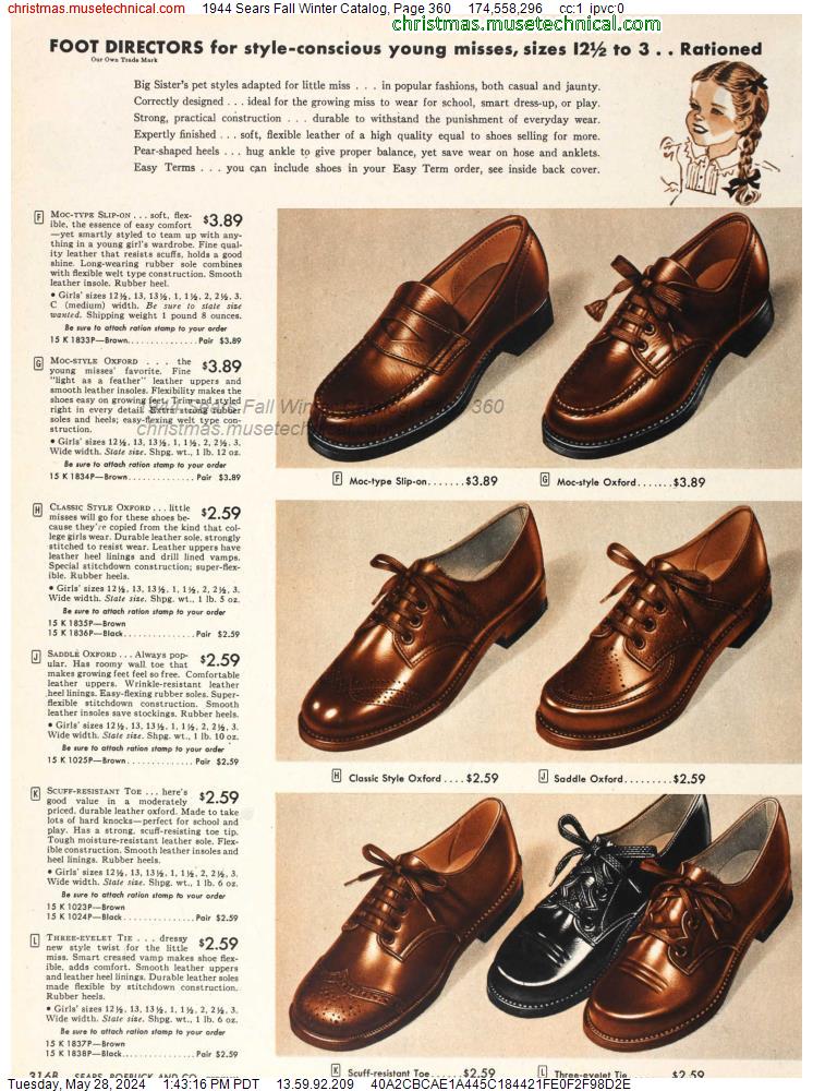 1944 Sears Fall Winter Catalog, Page 360