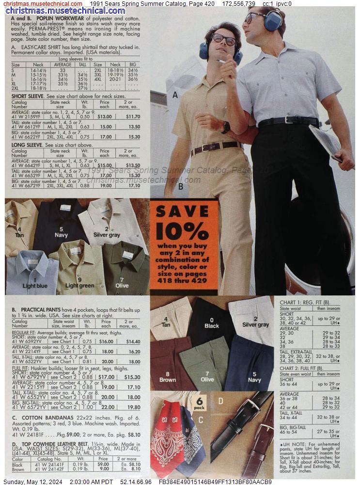 1991 Sears Spring Summer Catalog, Page 420