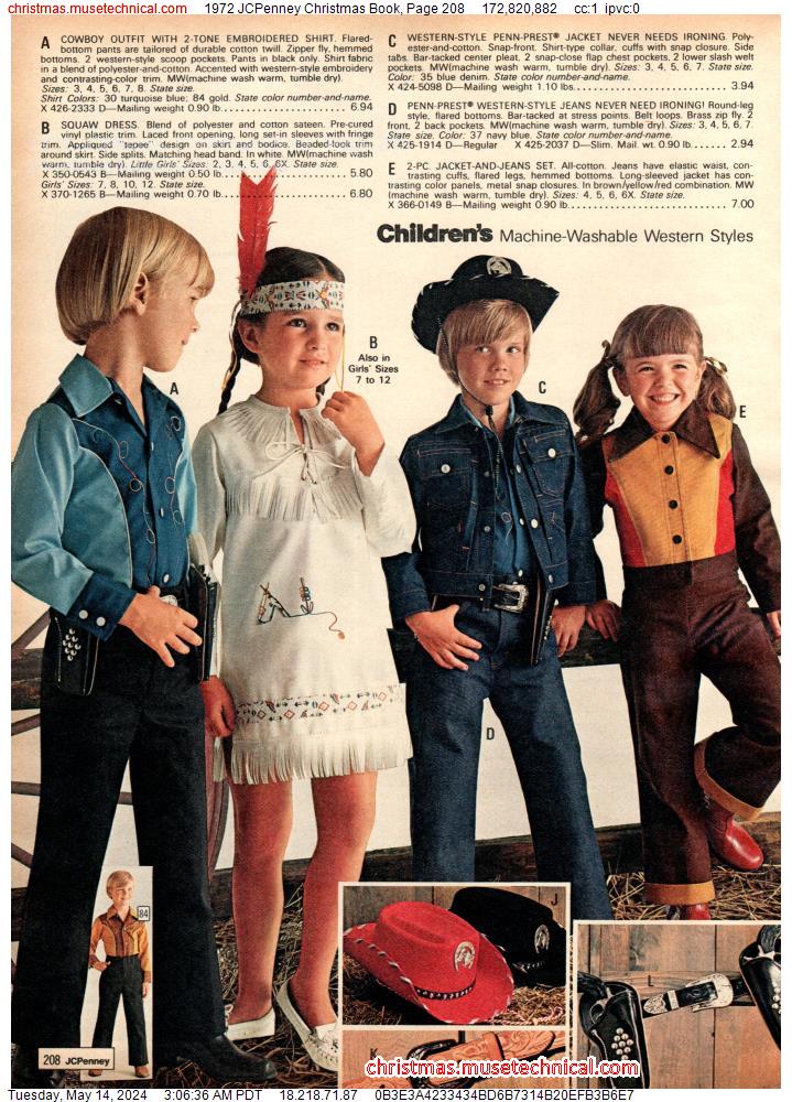 1972 JCPenney Christmas Book, Page 208