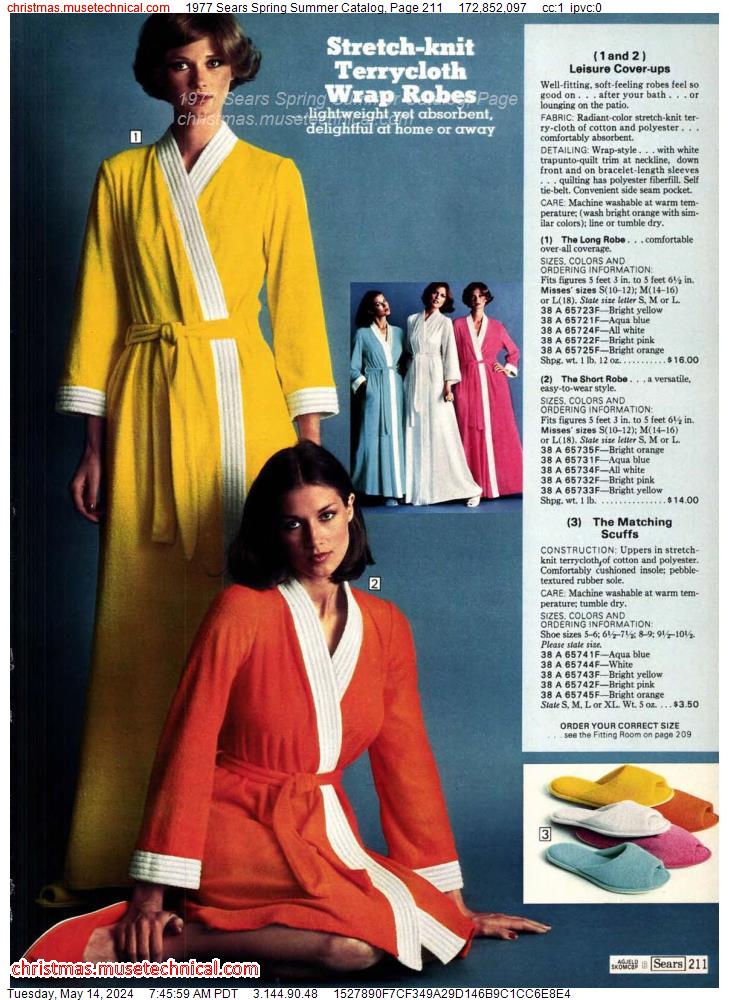 1977 Sears Spring Summer Catalog, Page 211