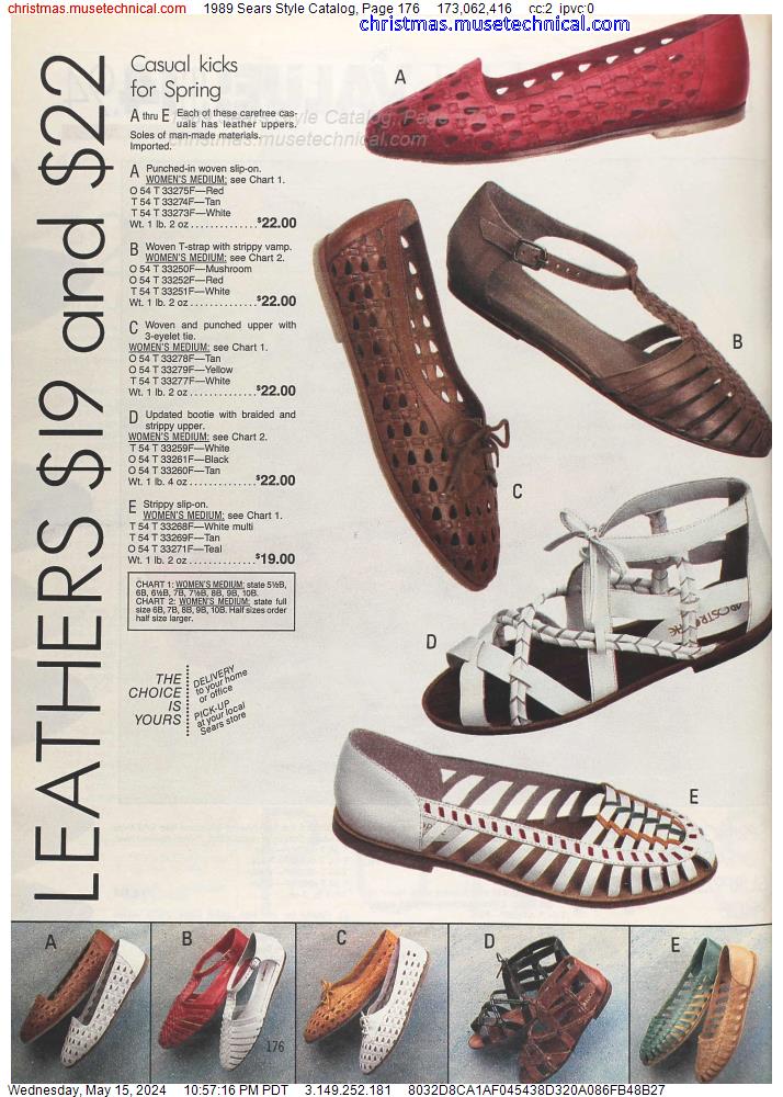 1989 Sears Style Catalog, Page 176