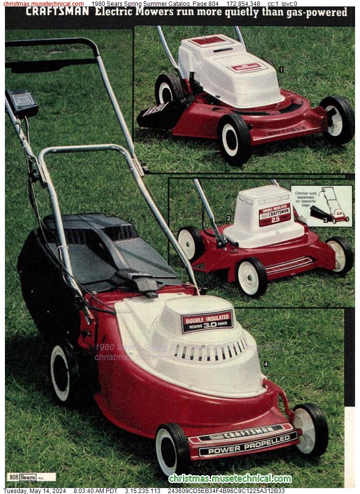 1980 Sears Spring Summer Catalog, Page 804