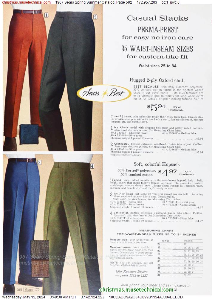 1967 Sears Spring Summer Catalog, Page 592