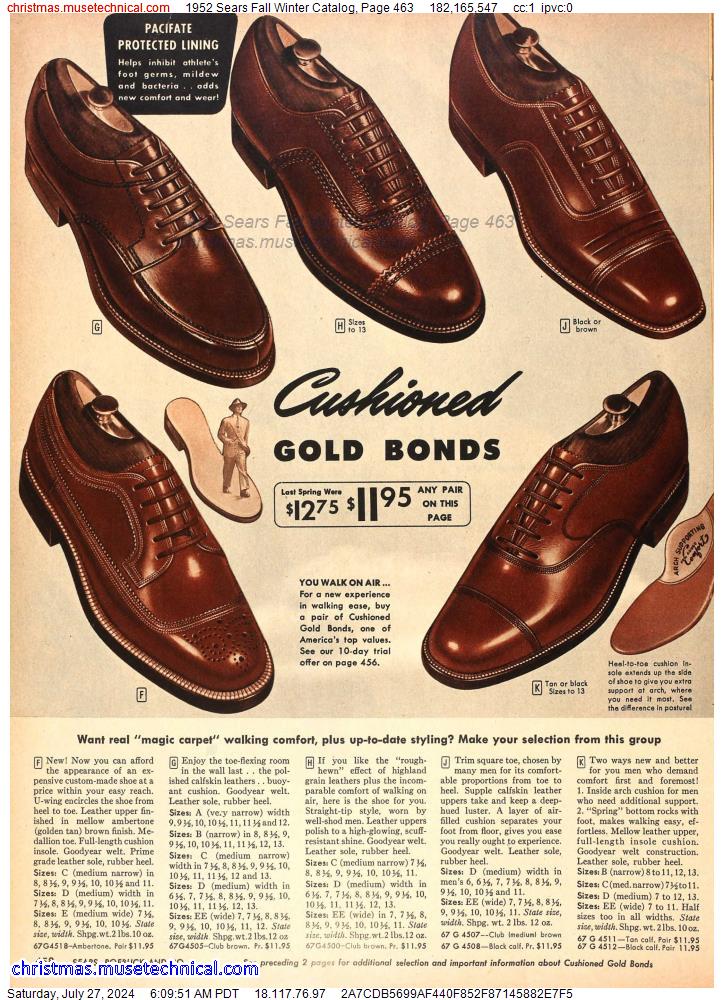 1952 Sears Fall Winter Catalog, Page 463