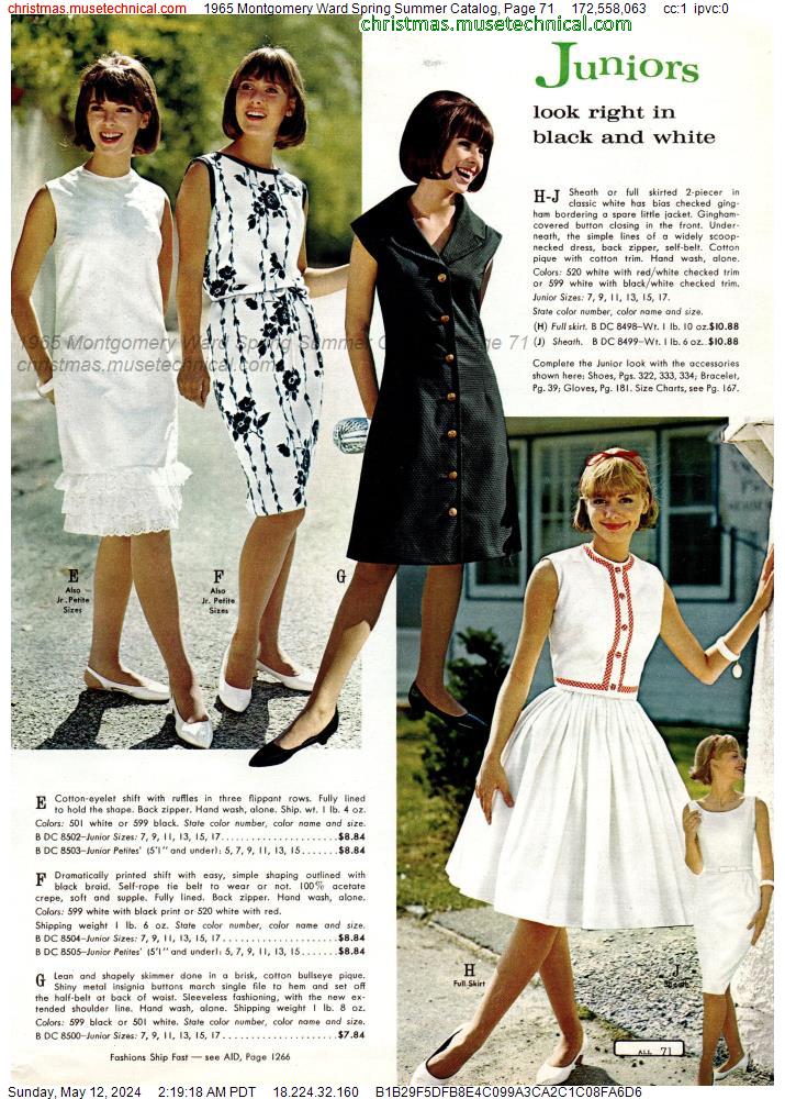 1965 Montgomery Ward Spring Summer Catalog, Page 71