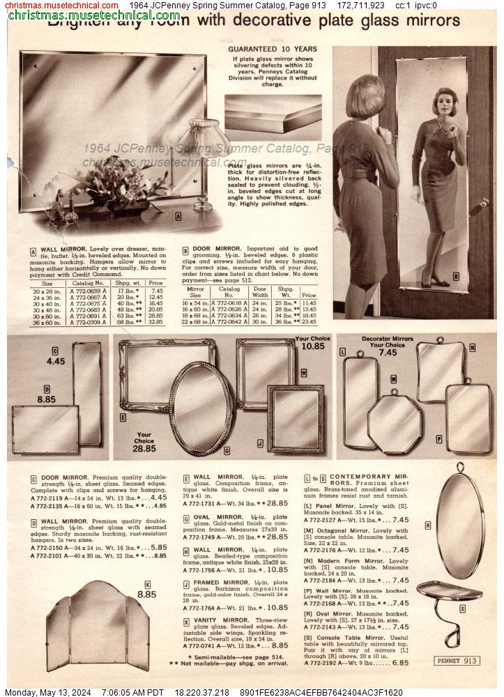 1964 JCPenney Spring Summer Catalog, Page 913
