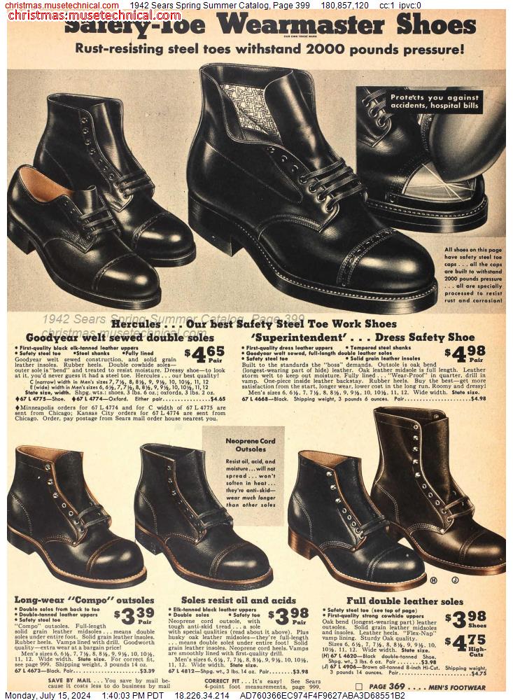 1942 Sears Spring Summer Catalog, Page 399
