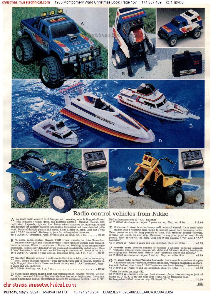 1985 Montgomery Ward Christmas Book, Page 157
