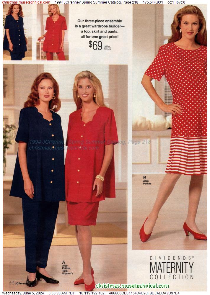 1994 JCPenney Spring Summer Catalog, Page 218