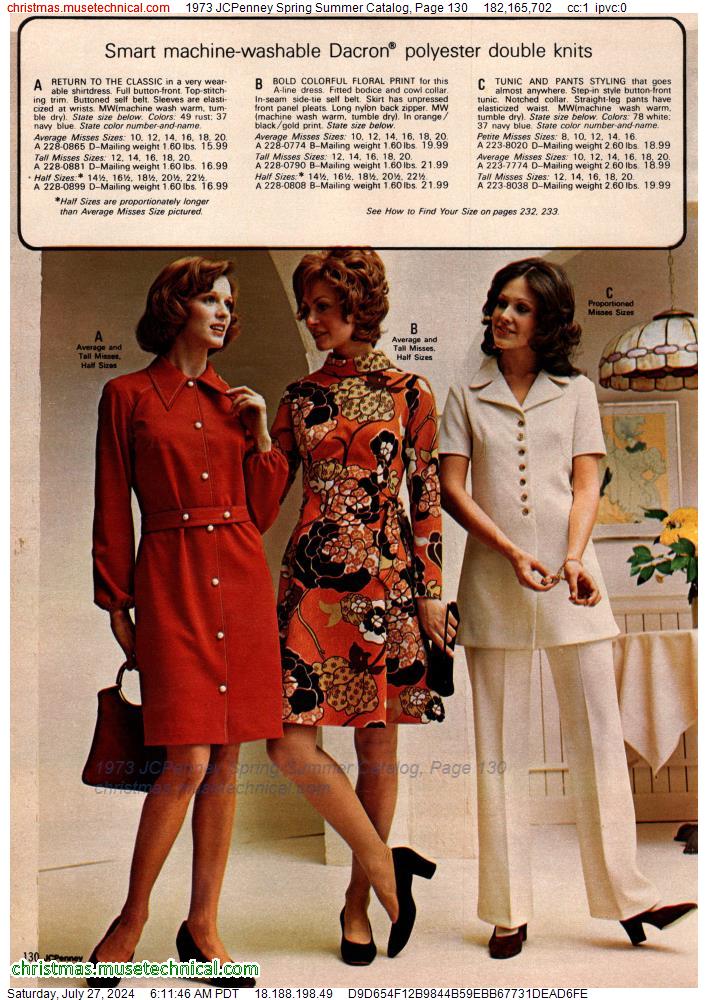 1973 JCPenney Spring Summer Catalog, Page 130