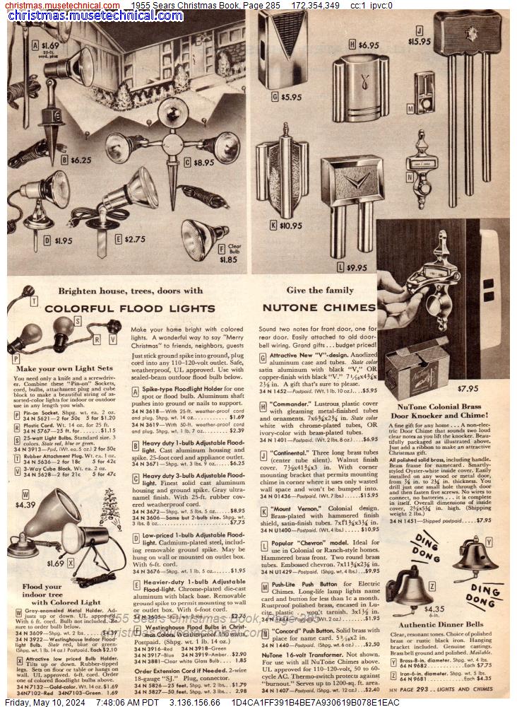 1955 Sears Christmas Book, Page 285