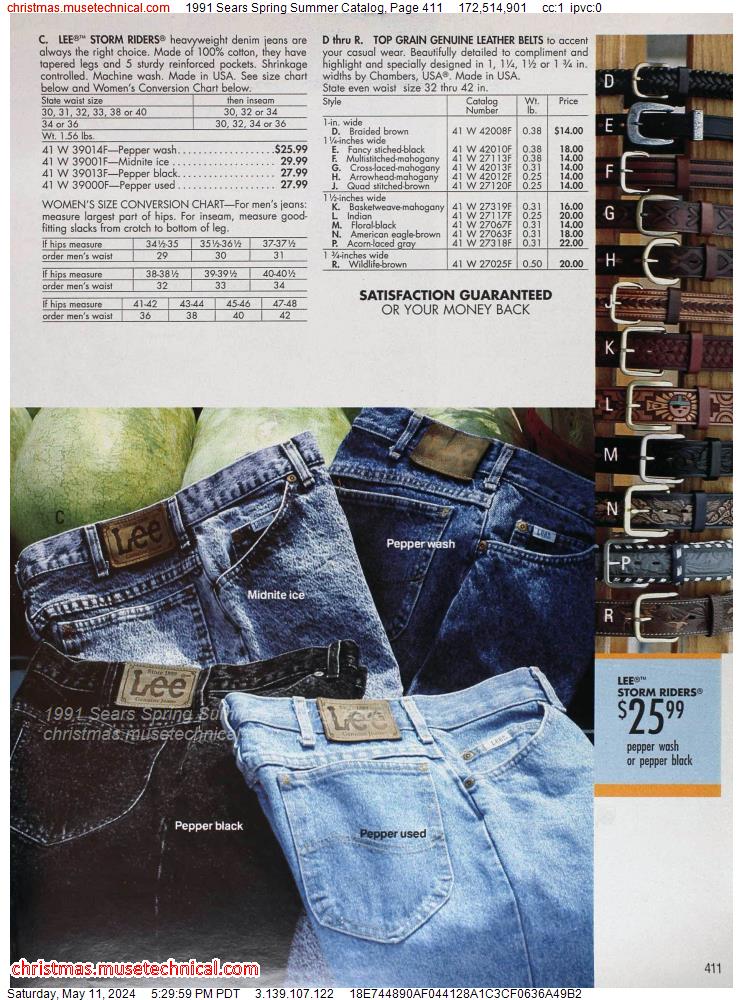1991 Sears Spring Summer Catalog, Page 411
