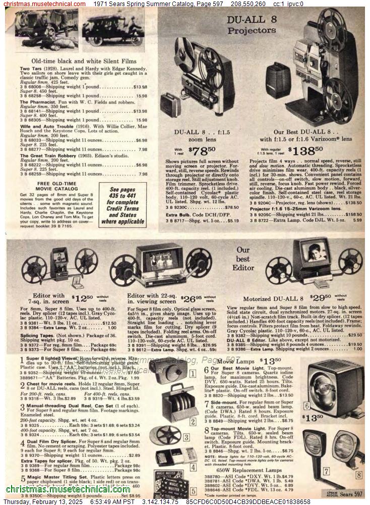 1971 Sears Spring Summer Catalog, Page 597