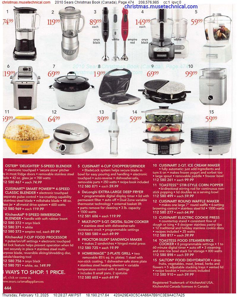 2010 Sears Christmas Book (Canada), Page 474