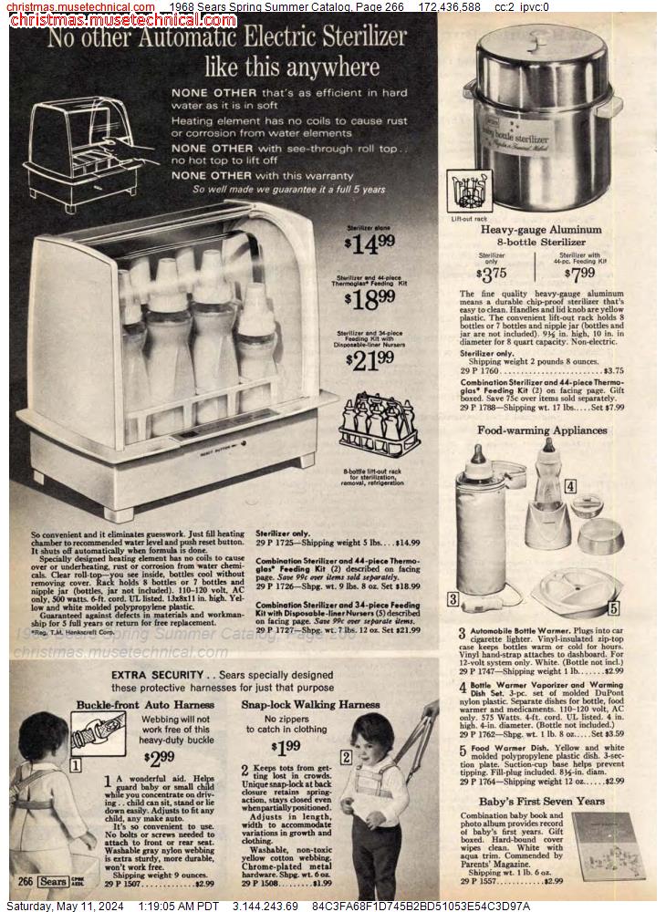 1968 Sears Spring Summer Catalog, Page 266