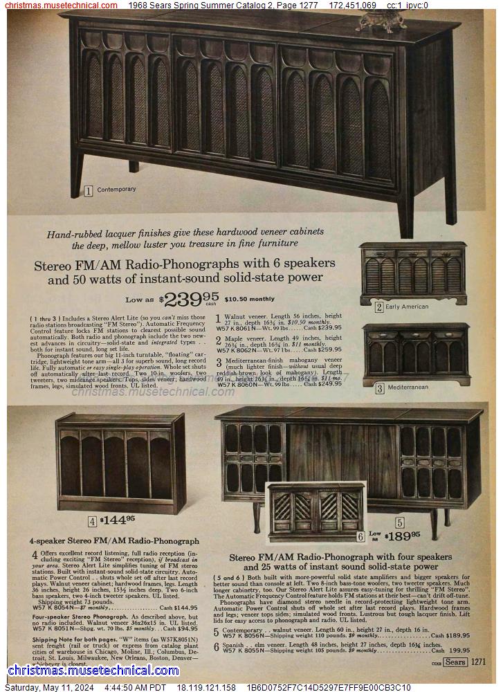 1968 Sears Spring Summer Catalog 2, Page 1277
