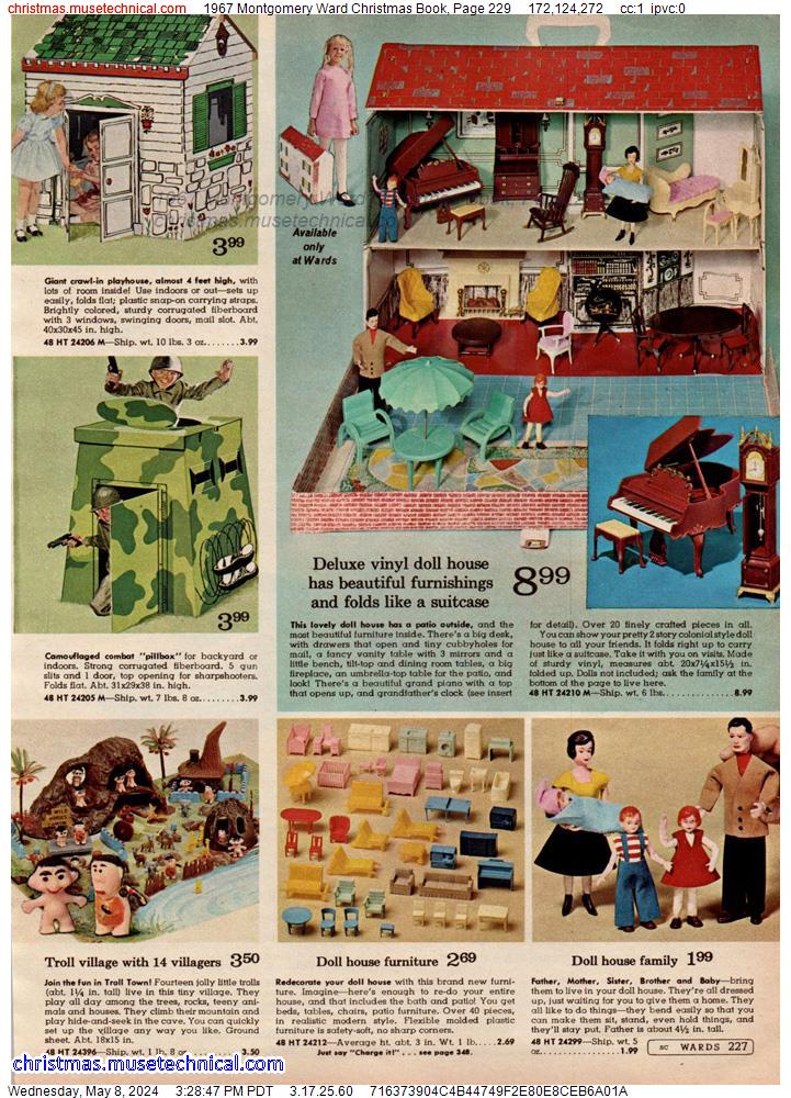 1967 Montgomery Ward Christmas Book, Page 229