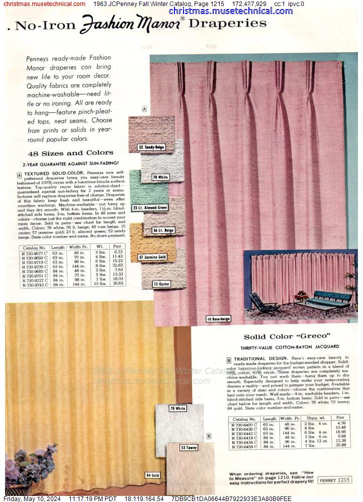 1963 JCPenney Fall Winter Catalog, Page 1215