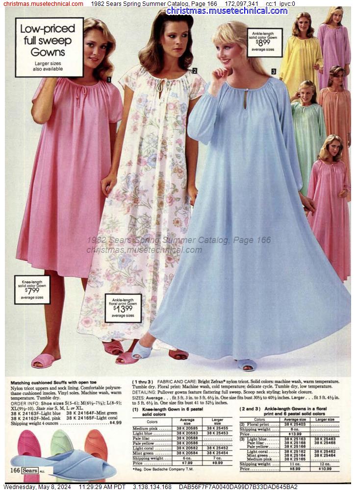 1982 Sears Spring Summer Catalog, Page 166