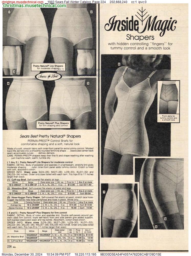 1983 Sears Fall Winter Catalog, Page 224