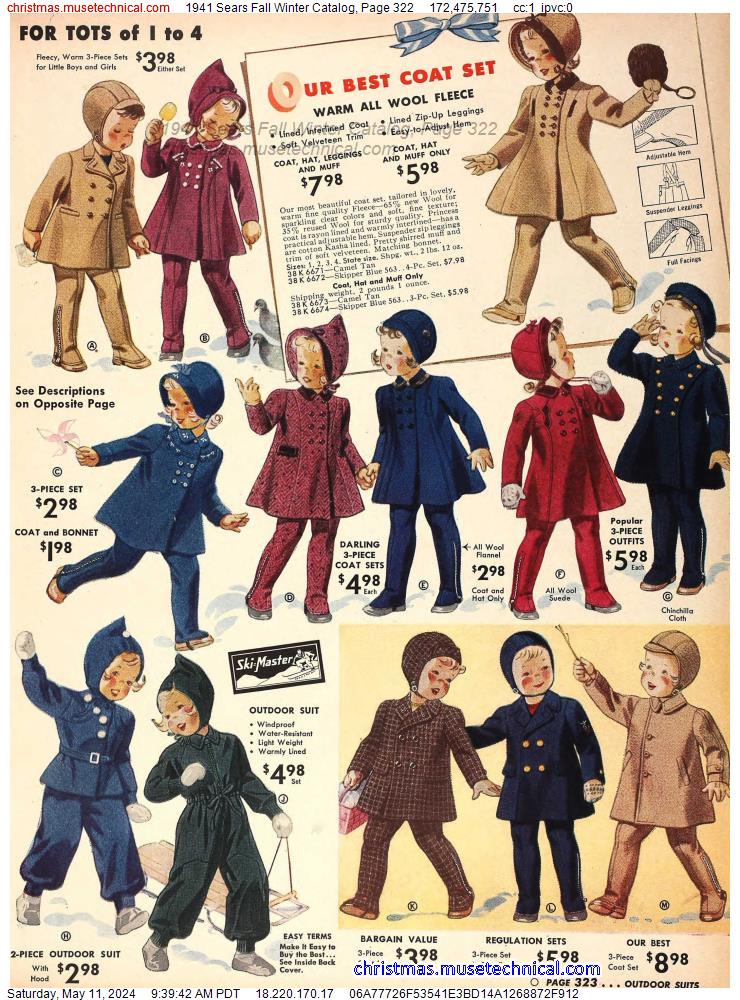 1941 Sears Fall Winter Catalog, Page 322