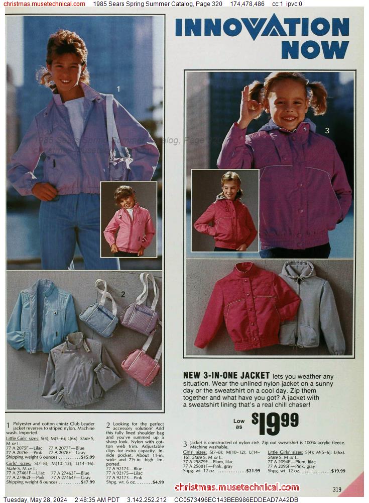 1985 Sears Spring Summer Catalog, Page 320