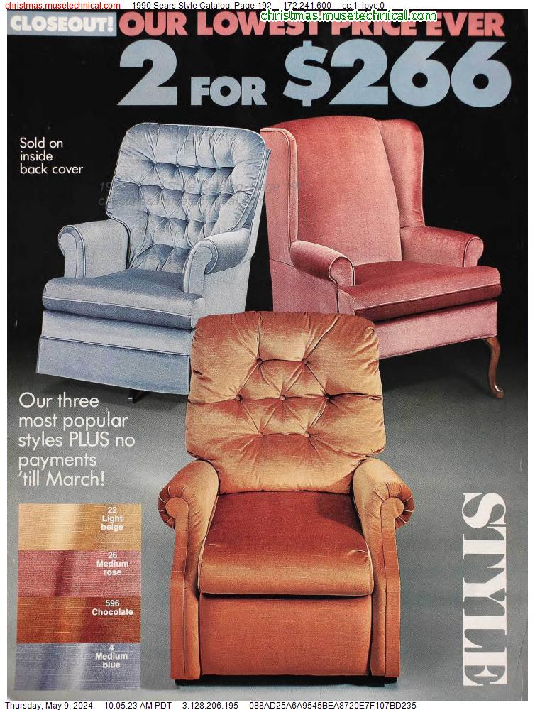1990 Sears Style Catalog, Page 192