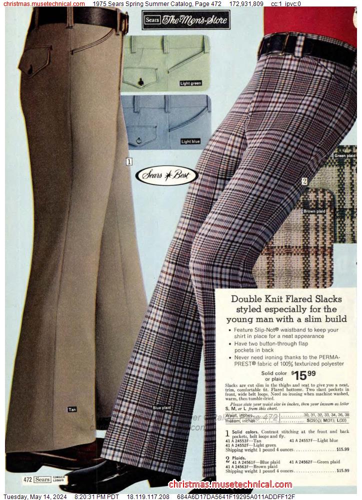 1975 Sears Spring Summer Catalog, Page 472