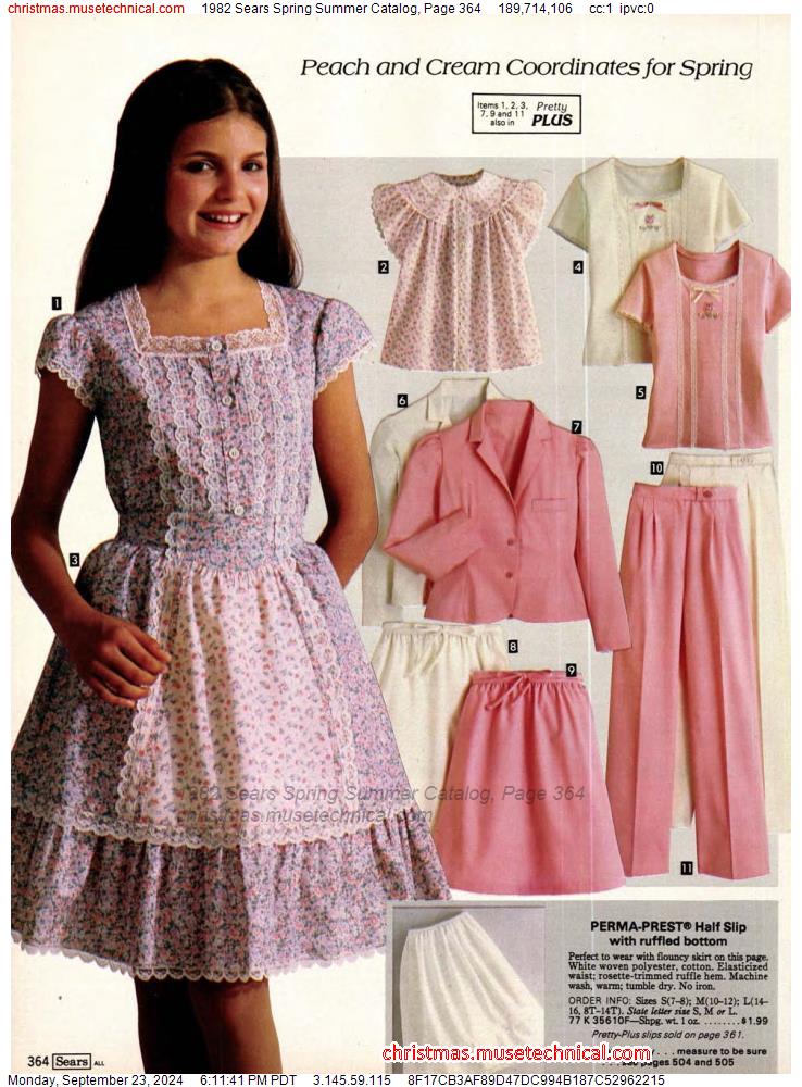 1982 Sears Spring Summer Catalog, Page 364 - Catalogs & Wishbooks