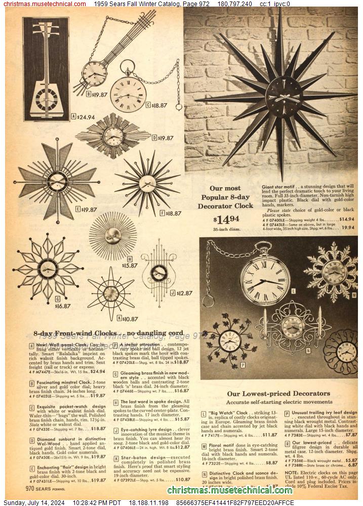 1959 Sears Fall Winter Catalog, Page 972