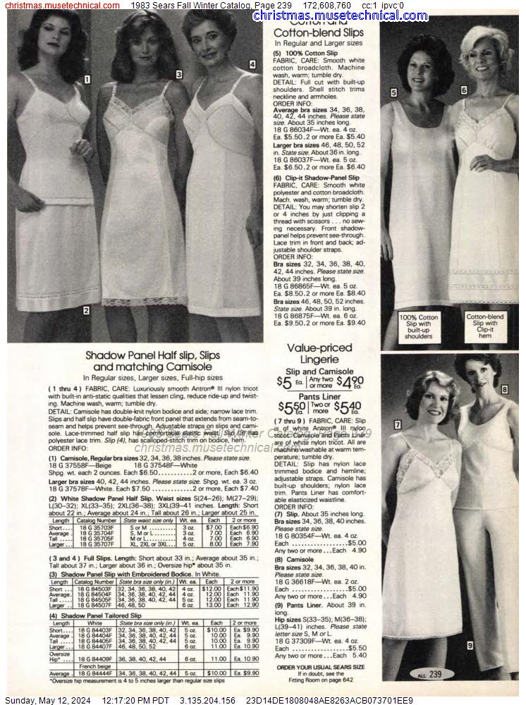 1983 Sears Fall Winter Catalog, Page 239