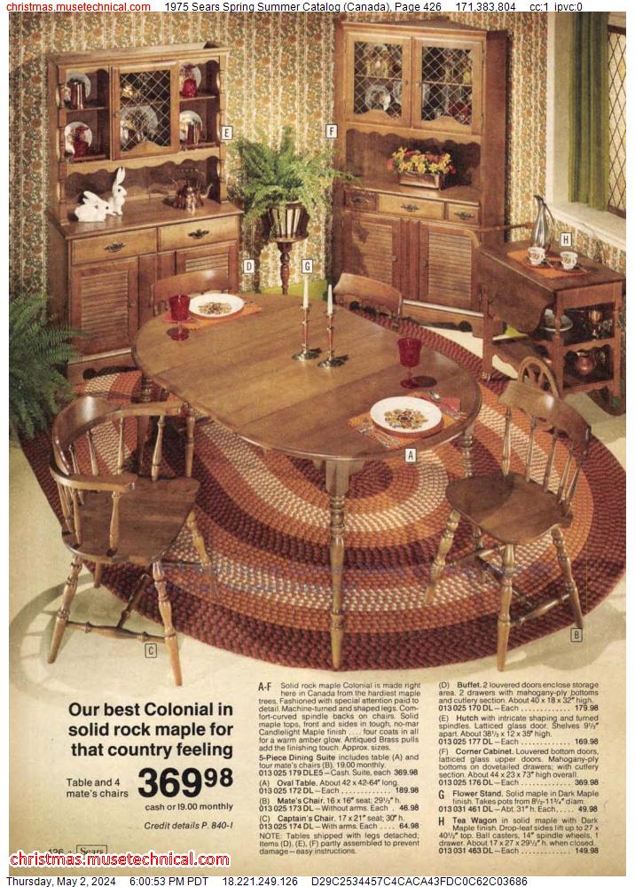 1975 Sears Spring Summer Catalog (Canada), Page 426