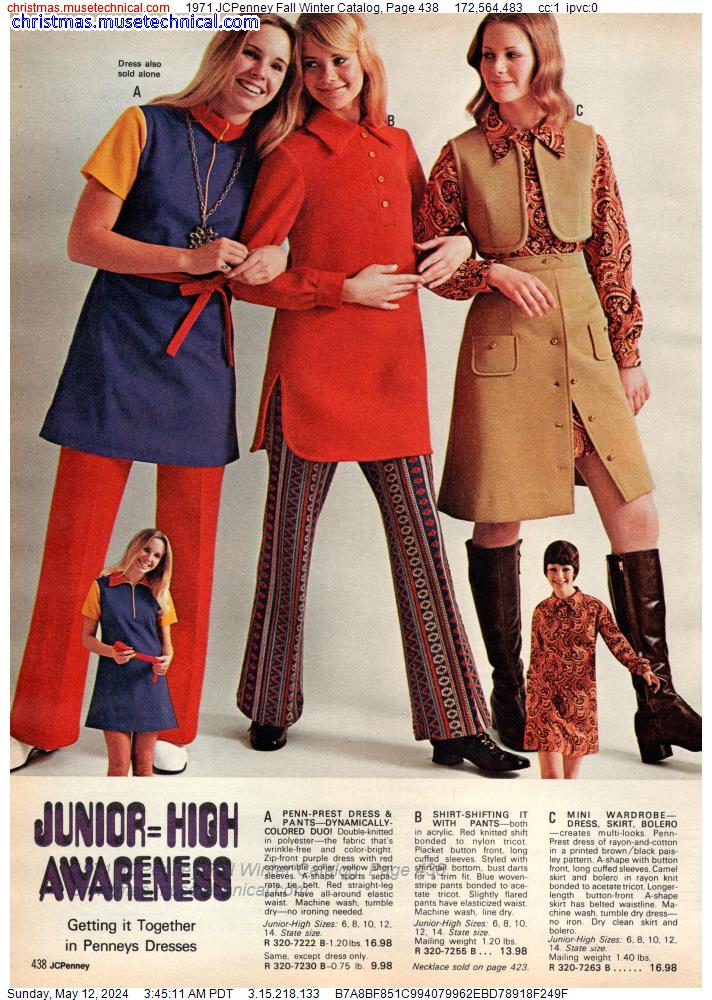 1971 JCPenney Fall Winter Catalog, Page 438