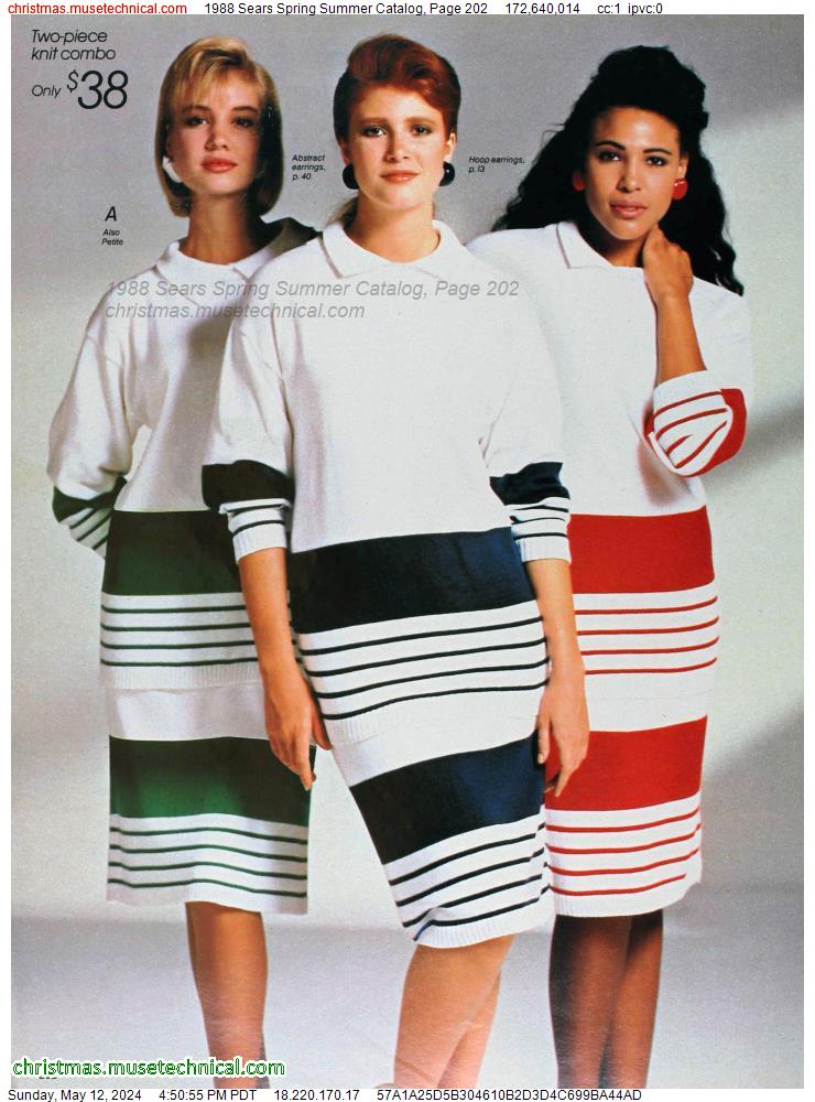 1988 Sears Spring Summer Catalog, Page 202