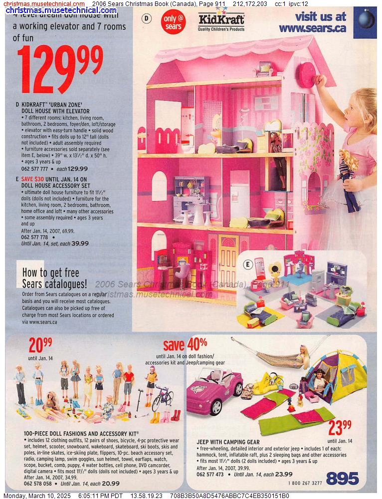 2006 Sears Christmas Book (Canada), Page 911