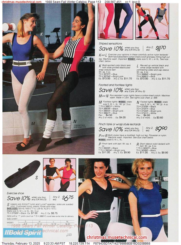 1988 Sears Fall Winter Catalog, Page 113