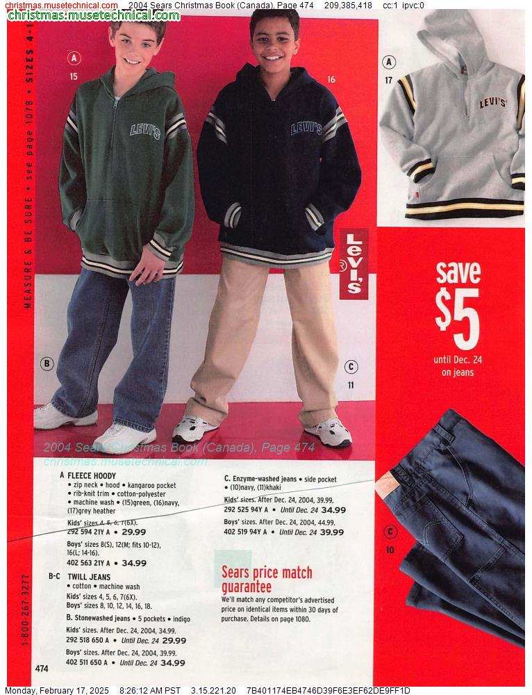 2004 Sears Christmas Book (Canada), Page 474