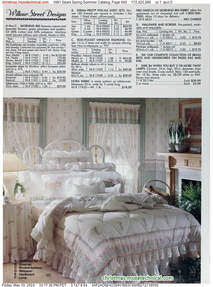 1991 Sears Spring Summer Catalog, Page 490