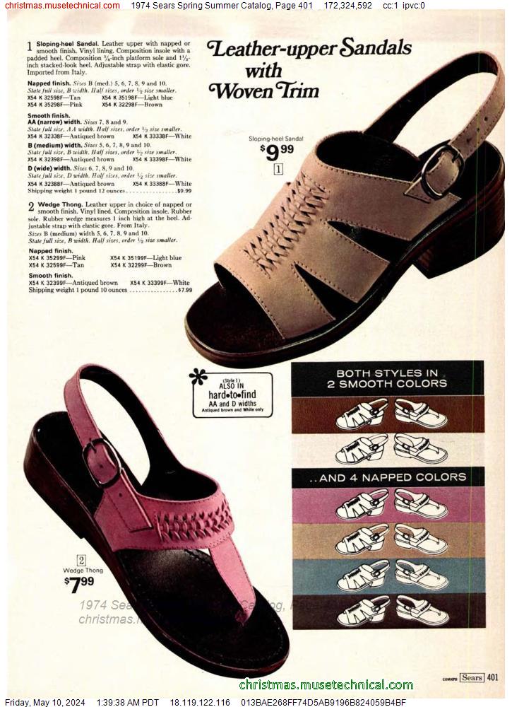 1974 Sears Spring Summer Catalog, Page 401
