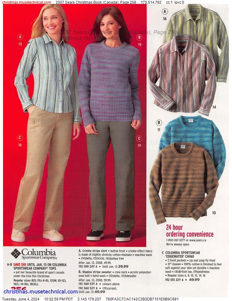 2007 Sears Christmas Book (Canada), Page 258